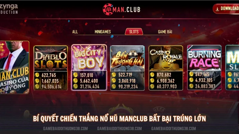 Bí quyết chiến thắng nổ hũ Manclub bất bại trúng lớn