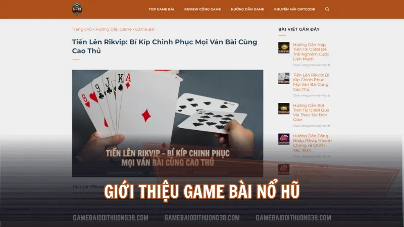 Giới thiệu Game Bài Nổ Hũ