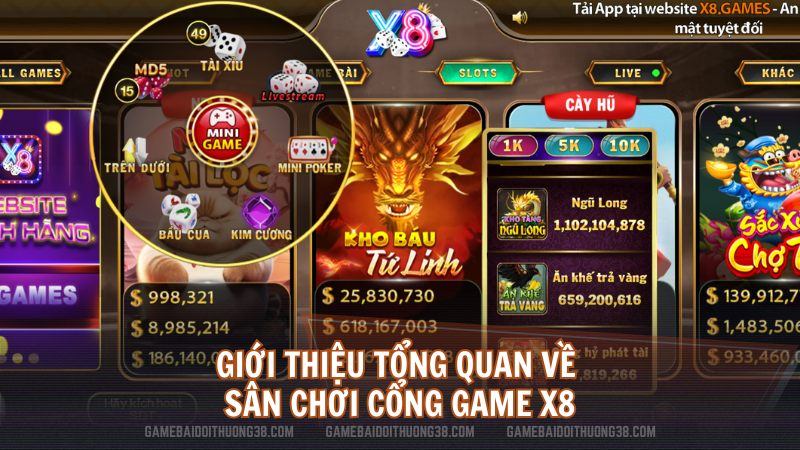 Giới thiệu tổng quan về sân chơi cổng game X8