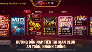 Hướng dẫn nạp tiền tại Man Club