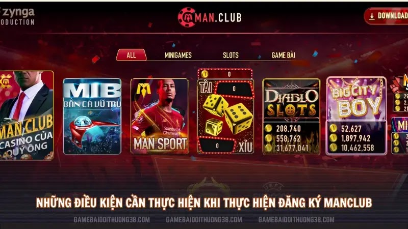 Những điều kiện cần thực hiện khi thực hiện đăng ký Manclub